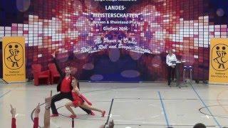 Nina Stahl & Michael Federl - Landesmeisterschaft Hessen, Rlp, Saarland 2016